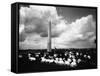 Camp under Washington Monument-null-Framed Stretched Canvas