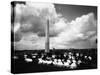 Camp under Washington Monument-null-Stretched Canvas
