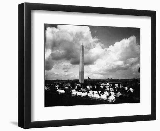 Camp under Washington Monument-null-Framed Photographic Print