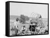 Camp Wagon on a Texas Roundup-null-Framed Stretched Canvas