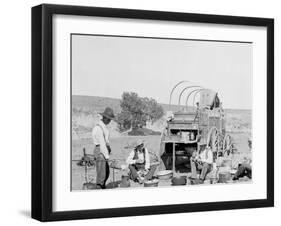 Camp Wagon on a Texas Roundup-null-Framed Photo