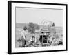 Camp Wagon on a Texas Roundup-null-Framed Photo