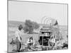 Camp Wagon on a Texas Roundup-null-Mounted Photo