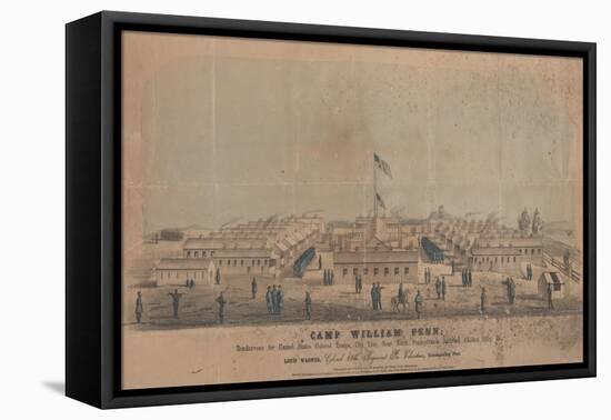 Camp William Penn, C.1864-Louis N. Rosenthal-Framed Stretched Canvas