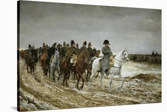 Campagne de France, 1814-Jean-Louis Ernest Meissonier-Stretched Canvas