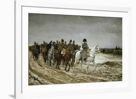 Campagne de France, 1814-Jean-Louis Ernest Meissonier-Framed Premium Giclee Print