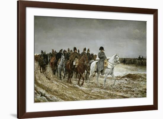 Campagne de France, 1814-Jean-Louis Ernest Meissonier-Framed Premium Giclee Print