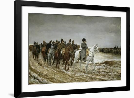 Campagne de France, 1814-Jean-Louis Ernest Meissonier-Framed Premium Giclee Print