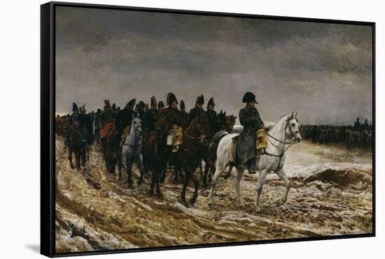 Campagne de France Napoleon, c.1864-Jean-Louis Ernest Meissonier-Framed Stretched Canvas