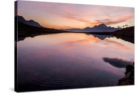 Campagneda Lake, in the Background Disgrazia Peak, Lombardy, Italy-ClickAlps-Stretched Canvas