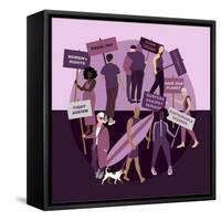 Campaigers-Claire Huntley-Framed Stretched Canvas