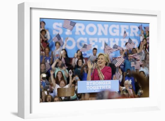 Campaign 2016 Clinton Kaine-Matt Slocum-Framed Photographic Print