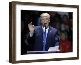 Campaign 2016 Trump-Charles Krupa-Framed Photographic Print