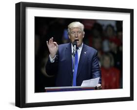 Campaign 2016 Trump-Charles Krupa-Framed Photographic Print