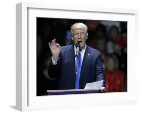 Campaign 2016 Trump-Charles Krupa-Framed Photographic Print