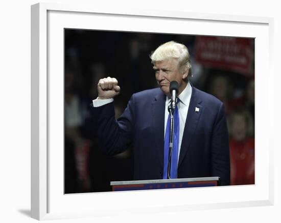 Campaign 2016 Trump-Charles Krupa-Framed Photographic Print