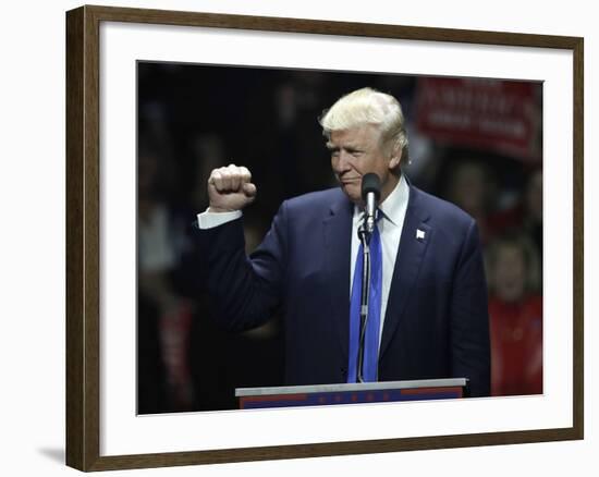 Campaign 2016 Trump-Charles Krupa-Framed Photographic Print