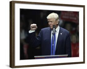 Campaign 2016 Trump-Charles Krupa-Framed Photographic Print