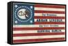 Campaign Banner for Presidential Candidate Abraham Lincoln and Running Mate Hannibal Hamlin-null-Framed Stretched Canvas