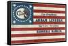 Campaign Banner for Presidential Candidate Abraham Lincoln and Running Mate Hannibal Hamlin-null-Framed Stretched Canvas