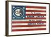 Campaign Banner for Presidential Candidate Abraham Lincoln and Running Mate Hannibal Hamlin-null-Framed Giclee Print