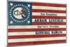 Campaign Banner for Presidential Candidate Abraham Lincoln and Running Mate Hannibal Hamlin-null-Mounted Giclee Print