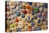 Campaign Buttons, McGovern Legacy Museum, Mitchell, South Dakota, USA-Walter Bibikow-Stretched Canvas