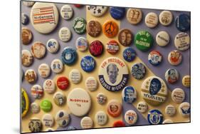 Campaign Buttons, McGovern Legacy Museum, Mitchell, South Dakota, USA-Walter Bibikow-Mounted Photographic Print