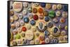 Campaign Buttons, McGovern Legacy Museum, Mitchell, South Dakota, USA-Walter Bibikow-Framed Stretched Canvas