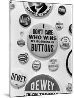 Campaign Buttons-Bernard Hoffman-Mounted Photographic Print