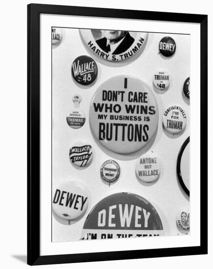 Campaign Buttons-Bernard Hoffman-Framed Photographic Print