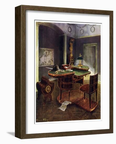 Campaign Desk of Napoleon I, Chateau De La Malmaison, France, 1911-1912-Edwin Foley-Framed Giclee Print