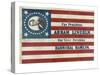 Campaign Flag for Lincoln and Hamlin-null-Stretched Canvas