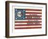 Campaign Flag for Lincoln and Hamlin-null-Framed Art Print