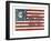 Campaign Flag for Lincoln and Hamlin-null-Framed Art Print