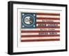 Campaign Flag for Lincoln and Hamlin-null-Framed Art Print