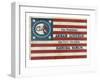 Campaign Flag for Lincoln and Hamlin-null-Framed Art Print