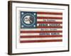 Campaign Flag for Lincoln and Hamlin-null-Framed Art Print