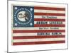 Campaign Flag for Lincoln and Hamlin-null-Mounted Art Print