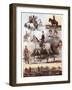 Campaign in Thrace, Bulgarian Army, Cavalry and Artillery, March 1913, First Balkan War-null-Framed Giclee Print