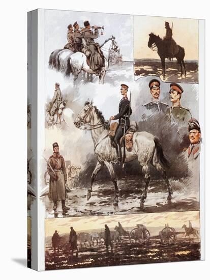 Campaign in Thrace, Bulgarian Army, Cavalry and Artillery, March 1913, First Balkan War-null-Stretched Canvas