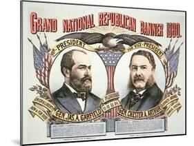 Campaign Poster For Presidential Candidate James A. Garfield-null-Mounted Giclee Print