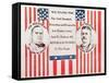 Campaign poster for William McKinley and his Vice-Presidential candidate Theodore Roosevelt.-Vernon Lewis Gallery-Framed Stretched Canvas