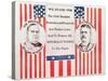 Campaign poster for William McKinley and his Vice-Presidential candidate Theodore Roosevelt.-Vernon Lewis Gallery-Stretched Canvas