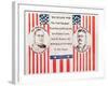 Campaign poster for William McKinley and his Vice-Presidential candidate Theodore Roosevelt.-Vernon Lewis Gallery-Framed Art Print