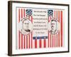 Campaign poster for William McKinley and his Vice-Presidential candidate Theodore Roosevelt.-Vernon Lewis Gallery-Framed Art Print