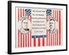 Campaign poster for William McKinley and his Vice-Presidential candidate Theodore Roosevelt.-Vernon Lewis Gallery-Framed Art Print
