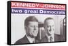 Campaign Poster, Kennedy-Johnson-null-Framed Stretched Canvas