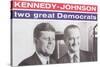 Campaign Poster, Kennedy-Johnson-null-Stretched Canvas