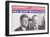 Campaign Poster, Kennedy-Johnson-null-Framed Art Print